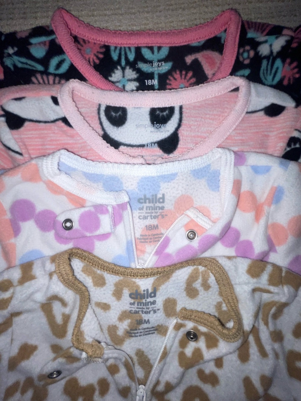 Carters Baby Sleeper Set 18M